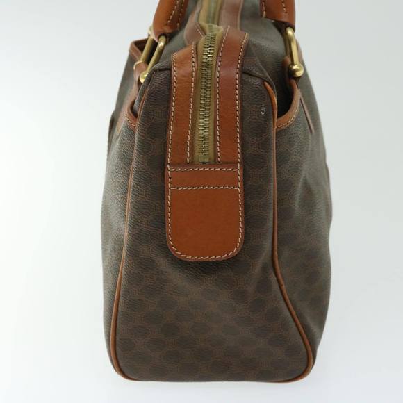 CELINE Macadam Canvas Hand Bag PVC Brown Auth ep3408 - Picture 4 of 16